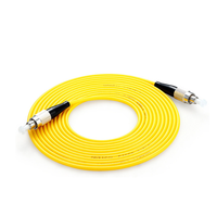 Personnalisé Fc Sc Lc St Upc cavalier à fibre optique monomode polonais 2M 3M cordon de raccordement à fibre optique jaune