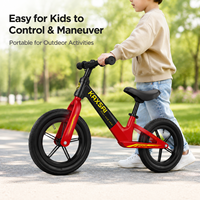 Vélo d'équilibre professionnel pour enfants de 12 pouces en alliage de magnésium, léger, sans pédales, pour les tout-petits de 2 à 6 ans
