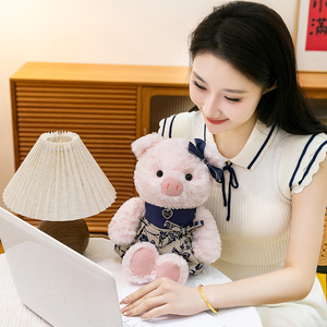 Peluche a forma di maiale squisito per vendita all'ingrosso e al dettaglio, simpatico giocattolo decorativo a forma di animale, bambola per compleanno bambini, regalo per matrimonio - Product Image 5