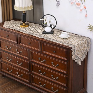 Sang trọng ren thêu <span class=keywords><strong>sequin</strong></span> vàng hình chữ nhật Khăn trải bàn tùy chỉnh bảng <span class=keywords><strong>RUNNER</strong></span> cho tiệc cưới sự kiện chất lượng cao - Product Image 2