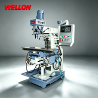 Machine de perçage et de fraisage universelle WELLON ZX7550CW, multifonctionnelle, de moyenne capacité, avec tête de fraisage pivotante à 180°