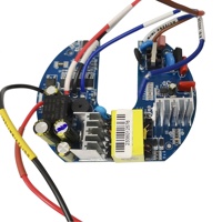 Kit de pilote de carte contrôleur de ventilateur de plafond 60W 12V BLDC HPF AC DC Logiciel de support solaire OEM avec télécommande en forme de U