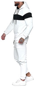 Survêtement de sport pour homme, personnalisé, 100% coton respirant, anti-UV, à capuche, pour l'automne/hiver, pour adultes, jogging, gym - Product Image 2