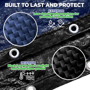 Couverture de <span class=keywords><strong>piscine</strong></span> imperméable HDPE+LDPE résistante à l'abrasion et aux UV <span class=keywords><strong>pour</strong></span> usage extérieur - Marque HongYang - Product Image 3