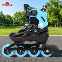 Patins à roulettes réglables pour enfants, patins en ligne pour enfants, chaussures de sport d'extérieur, roues en PU, patinage récréatif