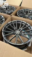 JJS CUSTOM 1 pièce Roues forgées à rayons multiples 5x114.3 5x120 5x112 Roues 17 18 19 20 21 24 26 22 Pouces Jantes pour bmw Tesla Maserati