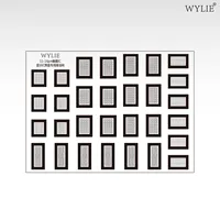 WYLIE Masques de soudure UV en encre verte pour écran tactile IC, pochoirs de rebillage BGA pour puces de cartes tactiles IC d'iPhone 11-16 ProMax en acier