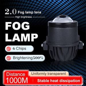 Usine OEM <span class=keywords><strong>LOGO</strong></span> lentille bleue projecteur antibrouillard 2.0 pouces avec ampoule H8 H9 H11 pour Toyota led projecteur antibrouillard lentille HD - Product Image 1