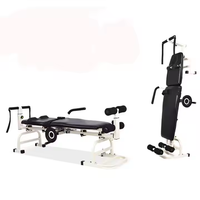 Table de décompression chiropratique multifonctionnelle pliable portable professionnelle d'usine Lit de traction lombaire Lit de chiropratique