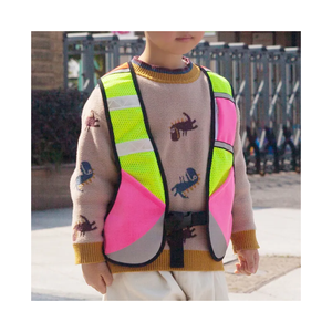 Hi-<span class=keywords><strong>viz</strong></span>-chaleco reflectante de seguridad para niños, uniforme de seguridad reflectante con logotipo personalizado - Product Image 1