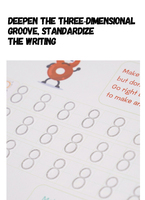 Cahier de pratique magique réutilisable avec impression en anglais Cahier d'activités de calligraphie pour enfants