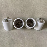 Approvisionnement direct usine : Nouveaux supports de lampe E40 en porcelaine haute fréquence, bases et fixations, têtes de lampe en céramique en forme de fleur de prunier, 250V 400A
