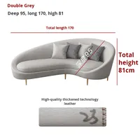 Ensemble de chaises irrégulières en cuir véritable pour divers espaces pour salons de beauté hôtels salons réception réunions magasins de vêtements