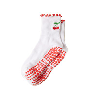 Chaussettes tricotées à volants pour équipage personnalisé antidérapant Trampoline Grip Barre Pilates Compression Tube Casual Cheville Pilates