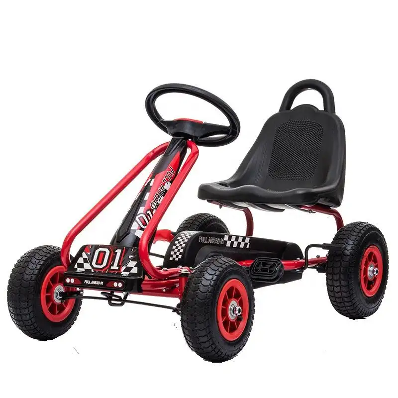 New style 4 wheel pedal go kart for kids riding amusement go kart