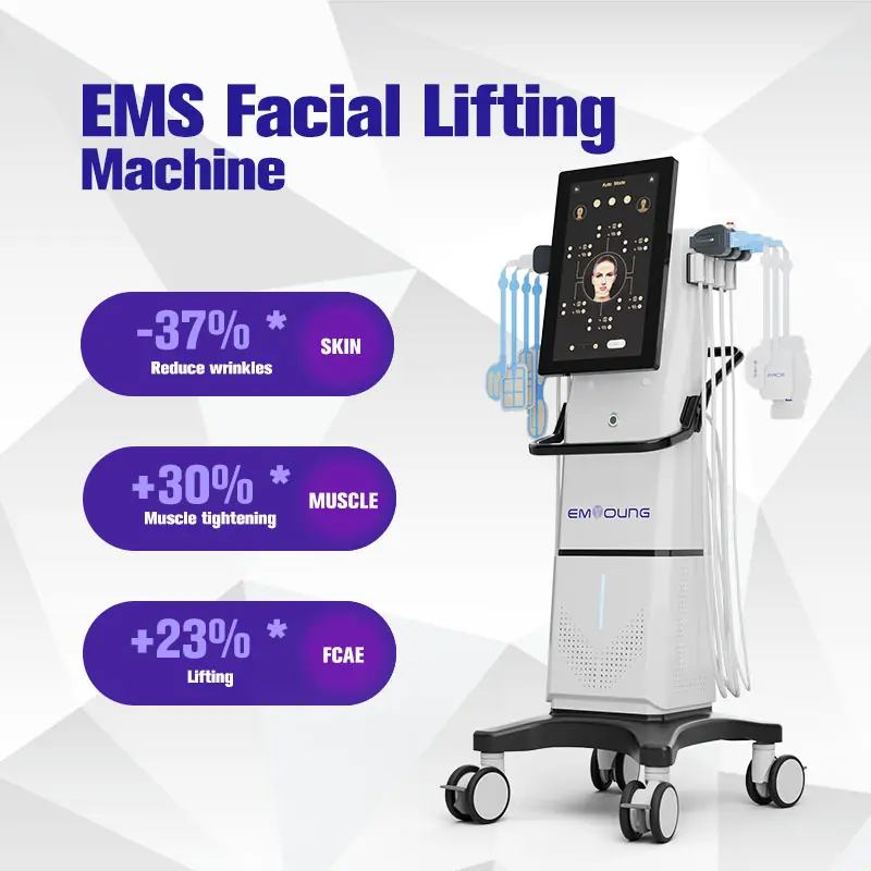 Mais novo Ems Rf estimulação muscular rosto escultura Ems Rf máquina de beleza para cuidados faciais para levantamento