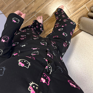 <span class=keywords><strong>Pyjama</strong></span> avec coussin de poitrine pour femmes automne et hiver vêtements d'extérieur de haute qualité ensembles de vêtements de nuit sexy - Product Image 4