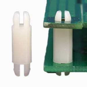 Postes de suporte de nylon métrico mini duplo travamento, espaçador de travamento lateral duplo para furo PCB de 3.9 / 4.0mm