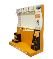 PDQ – présentoir de comptoir en carton ondulé personnalisé, crochets de Table pour stylos, affichage de papeterie dans les magasins de détail