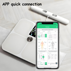 Niedrigerer Preis Profession elle Fitness Körperfett waage 396lb Kapazität & Anti-Tip Design Wasserdicht - Product Image 6