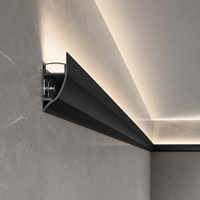 TW 4318 Meilleures ventes Profilé en aluminium sans rainurage pour bande LED à montage en surface, réflecteur lumineux à rainure en aluminium