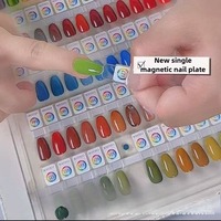 Livre d'affichage de comparaison de couleur d'ongle magnétique de nouveau modèle professionnel