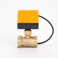 Vanne à bille motorisée électrique DN15-DN50, 2 voies, en laiton, pour commande de ventilo-convecteur CVC et automatisation industrielle