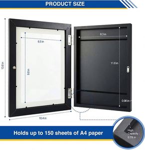 High Quality Handmade UV Printed Customized Logo <b>Wood</b> Kids Artwork <b>Picture</b> <b>Frame</b> for Painting Display with Front Open - Product Image 2
