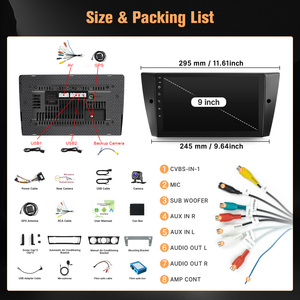 BMW 3 serisi Android 12 9 inç Android araba radyo çalar Ips ekran Bt Wifi ile GPS sistemi araba Stereo - Product Image 6