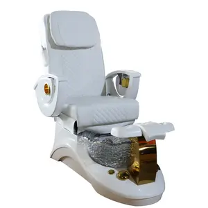 Customizable Logo Luxury Professional Whale White Electric Magnet Jet Spa Pedicure Chair With Footbath