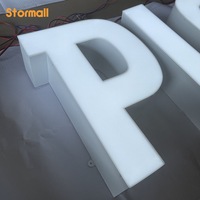 Enseigne extérieure en lettres lumineuses frontales en acrylique, logo LED personnalisé pour agence, bureau de finance, bâtiment commercial
