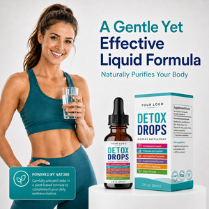 Gouttes Détox Herbales pour le Bien-être, Formule Naturelle à Base de Plantes Certifiée GMP, Marque Privée OEM ODM, pour le Soutien Digestif et la Fonction Hépatique - Product Image 4