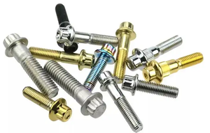 Cromo Níquel Chapado en zinc Acero inoxidable Brida de 12 puntos Perno de llanta dividido Pernos de cubo de rueda Tornillos - Product Image 4