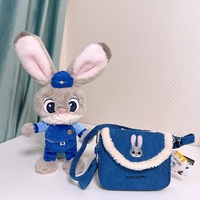 Jouet en peluche unisexe lapin renard paresseux pour soulager le stress, tissu super doux brodé, rembourrage en coton PP, vernis UV, cadeau de fête