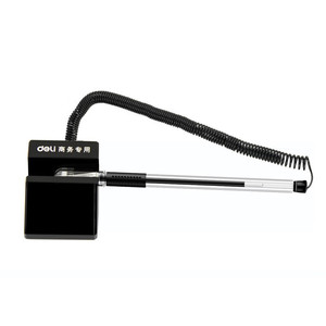 Bolígrafo de Escritorio Deli, Punta de Bala Negra de 0.5 mm, Bolígrafo para Firmas con Soporte - Product Image 2