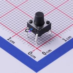 TS-1095-A7B3-D1 Tactile Switch Through hole Component (THT)-4P,6x6mm Switch Single Pole Single Throw Round Button 2.5N 6mm - Product Image 1