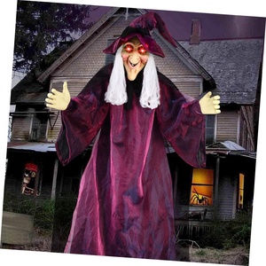 Fantasma Colgante <span class=keywords><strong>de</strong></span> <span class=keywords><strong>Bruja</strong></span> <span class=keywords><strong>de</strong></span> Halloween <span class=keywords><strong>con</strong></span> Sombrero y <span class=keywords><strong>Luz</strong></span>, Decoración Luminosa <span class=keywords><strong>de</strong></span> Pelo Largo para Casa Encantada, Horrorífica, ¡Gran Venta! - Product Image 2