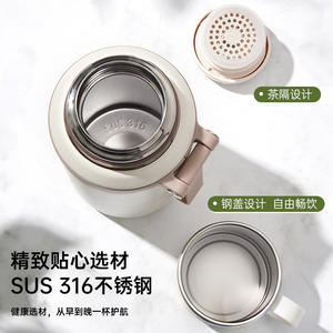 Bouteille d'eau isotherme personnalisée 1000 ml avec impression du nom de famille pour cadeaux d'affaires, thermos en acier inoxydable grande capacité - Product Image 5