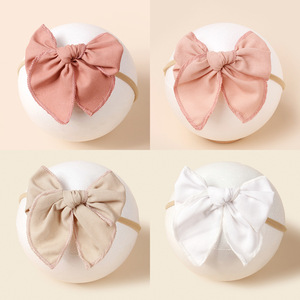 Diadema <span class=keywords><strong>con</strong></span> lazo de cola de golondrina de lino <span class=keywords><strong>para</strong></span> niños, banda <span class=keywords><strong>para</strong></span> el pelo grande <span class=keywords><strong>para</strong></span> niñas, diadema estrecha, bandas <span class=keywords><strong>para</strong></span> el pelo <span class=keywords><strong>para</strong></span> niñas - Product Image 2