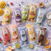 Emballages et sacs en plastique personnalisés imprimés thermoscellables pour barres glacées, sucettes glacées, glaces et bâtonnets de glace