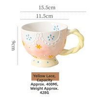 Tasse en céramique pour le bureau, tasse à eau mignonne et créative pour le petit-déjeuner, lait et flocons d'avoine, pour femmes, usage quotidien domestique, en stock