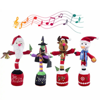 Jouets en peluche cactus dansant et parlant à LED, cadeau de Noël, jouet électrique dansant