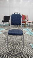 Chaise d'église empilable en métal avec étagère pour banquets de mariage fêtes d'hôtel en plein air adhésifs et scellants Genre