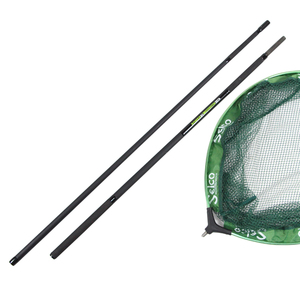 Selco – canne à pêche en carbone noir EVA Mix, 1.8m, avec poignée, filet de maintien pour la carpe - Product Image 5