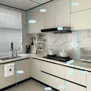 Gabinete de Cocina de Estilo Minimalista para Almacenar Utensilios de Cocina, Personalizable con Imágenes - Product Image 1