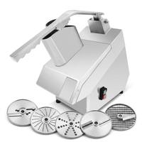Machine à trancher les légumes et les fruits électrique de comptoir, en acier inoxydable, automatique, pour trancher les concombres, les pommes de terre, les carottes