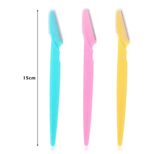 Suministros de tatuaje al por mayor 3 unids/pack cuchillo raspador de acero inoxidable <span class=keywords><strong>precio</strong></span> bajo cuchilla de afeitar para <span class=keywords><strong>cejas</strong></span> recortador de <span class=keywords><strong>cejas</strong></span> - Product Image 1