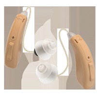 Audífono BTE Recargable con Control por Aplicación, Cancelación de Ruido Digital, Ecológico, Carga Rápida para Pérdida Auditiva Leve a Moderada