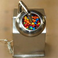Machine de Revêtement par Pulvérisation pour Petites Noix, Granulés, Particules de Sucre et Chocolat - Machine à Enrober les Noix et le Chocolat - Vente Chaude