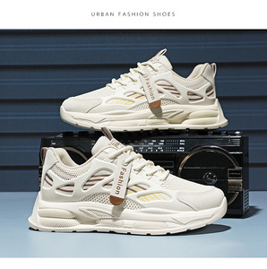 Zapatillas Deportivas Casuales de Estilo Coreano para Hombre, Primavera/Otoño, con Cordones, Transpirables, con Suela de Goma Antideslizante y Ligeras - Product Image 6